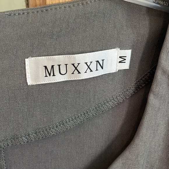 COPY - MUXXN Boutique Dress Steel Gray Rayon/Cotton/Spndx Blnd ➡️18”⬇️42” - Picture 4 of 6